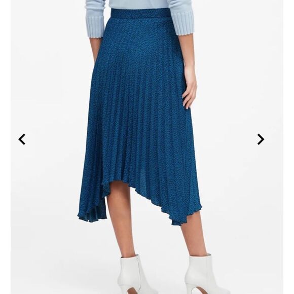 NEW BANANA REPUBLIC Pleated High-Low Skirt NWT - Picture 2 of 5